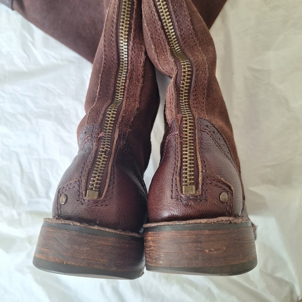 Ugg Castille Java Brown Suede Leather Riding Boot… - image 7